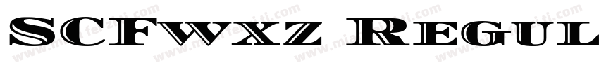 SCFwxz Regular字体转换